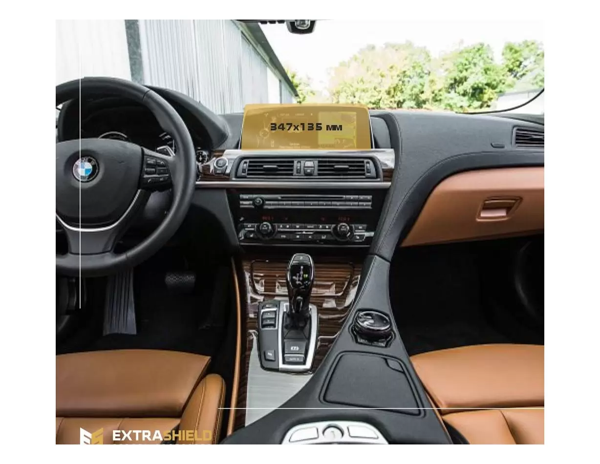 BMW 6 Series (G32) 2016 - Present Multimedia 10,2" HD transparant navigatiebeschermglas