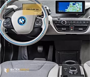 BMW 6 Series (G32) 2016 - Present Multimedia 10,25" DisplayschutzGlass Kratzfest Anti-Fingerprint Transparent