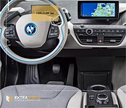 BMW 6 Series (G32) 2016 - Present Multimedia 10,25" DisplayschutzGlass Kratzfest Anti-Fingerprint Transparent - 1- Cockpit Dekor