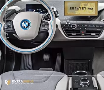 BMW 6 Series (G32) 2016 - Present Multimedia 10,3" HD transparant navigatiebeschermglas