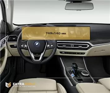 BMW 6 Series (G32) 2016 - Present Multimedia 12,3" Protection d'écran Résiste aux rayures HD transparent