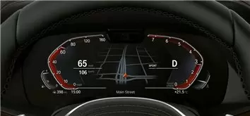 BMW 6 Series (G32) 2017 - 2020 Digital Speedometer (Central) 12,3" DisplayschutzGlass Kratzfest Anti-Fingerprint Transparent