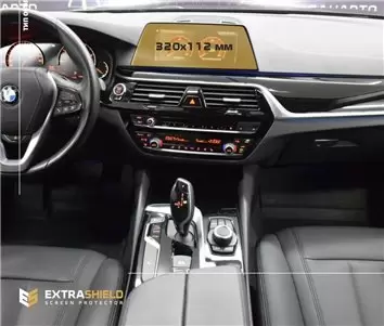 BMW 6 Series (G32) 2017 - Present Digital Speedometer (without sensor) 12,3" Vidrio protector de navegación transparente HD