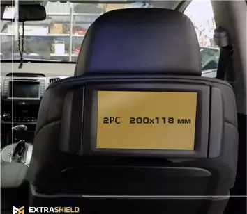 BMW 7 Series (F01/F02) 2012 - 2015 Multimedia 8,8" DisplayschutzGlass Kratzfest Anti-Fingerprint Transparent - 1