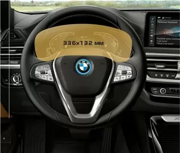 BMW X3 (G01) 2017 - 2021 Multimedia 9" DisplayschutzGlass Kratzfest Anti-Fingerprint Transparent