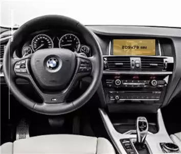 BMW X3 (G01) 2017 - Present Digital Speedometer 12,3" Protection d'écran Résiste aux rayures HD transparent