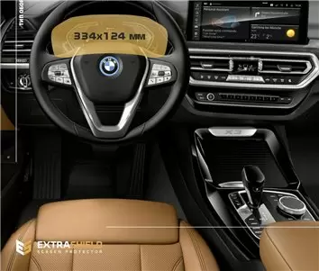 BMW X4 (F26) 2014 - 2018 Multimedia NBT 8,8" DisplayschutzGlass Kratzfest Anti-Fingerprint Transparent