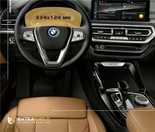 BMW X4 (F26) 2014 - 2018 Multimedia NBT 8,8" Vidrio protector de navegación transparente HD