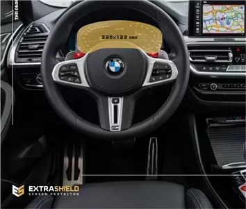 BMW X4 (G02) 2018 - 2021 Multimedia 9" DisplayschutzGlass Kratzfest Anti-Fingerprint Transparent