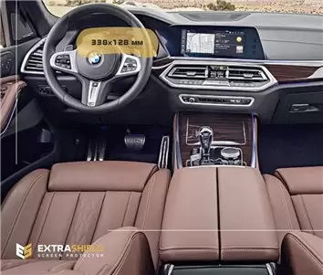BMW X4 (G02) 2021 - Present Multimedia 10,25" DisplayschutzGlass Kratzfest Anti-Fingerprint Transparent - 1- Cockpit Dekor Innen