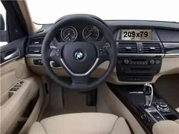 BMW X5 (E70) 2010 - 2013 Multimedia NBT 8,8" Vidrio protector de navegación transparente HD