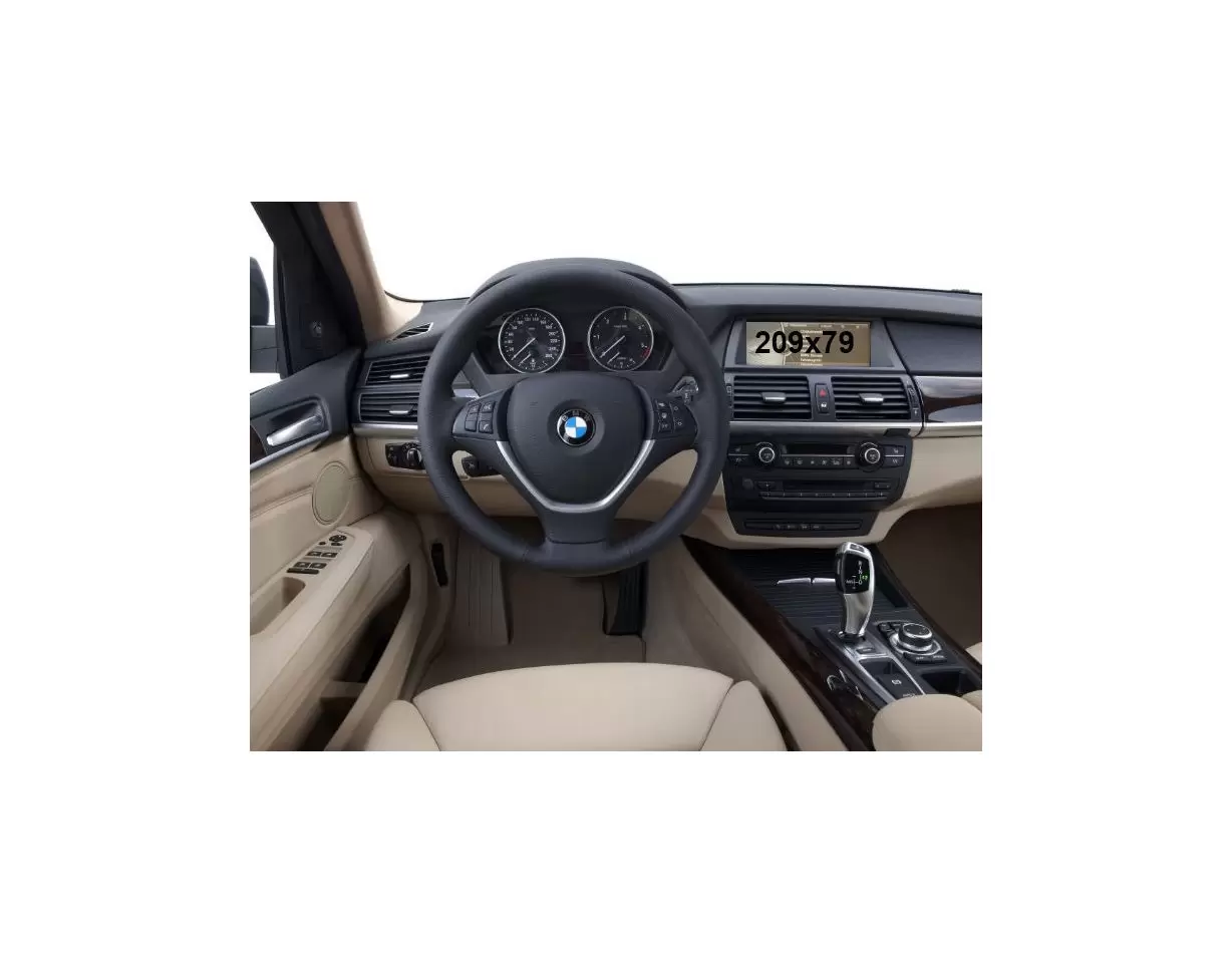 BMW X5 (E70) 2010 - 2013 Multimedia NBT 8,8" Vidrio protector de navegación transparente HD