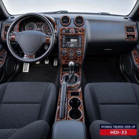 Hyundai Tiburon 2009-heute 3D Cockpit Dekor Interieurleisten Set Full Set / as shown in product diagram-teilig 2
