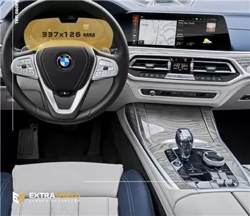BMW X5 (G05) 2018 - Present Multimedia Android DisplayschutzGlass Kratzfest Anti-Fingerprint Transparent