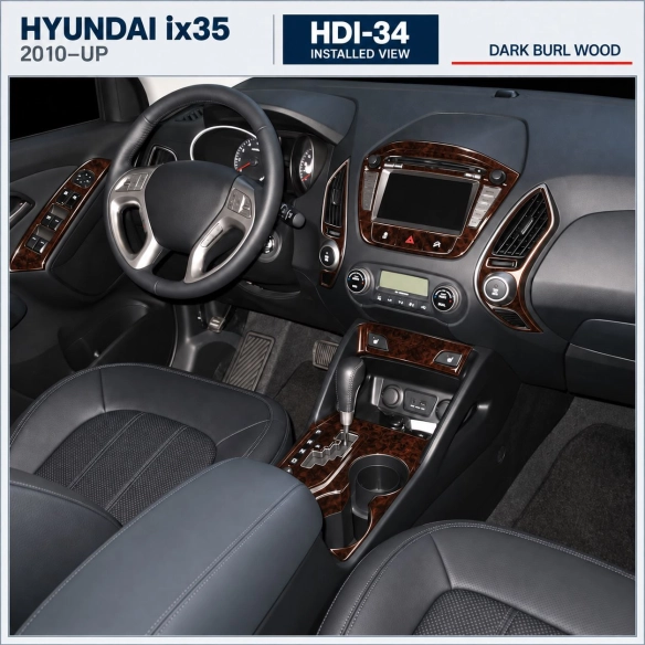Hyundai ix35 2010-heute 3D Cockpit Dekor Interieurleisten Set Basic Set / as shown in product diagram-teilig