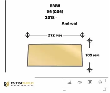 BMW X6 (E71) 2012 - 2014 Multimedia NBT EVO 10,2" Protection d'écran Résiste aux rayures HD transparent - 1