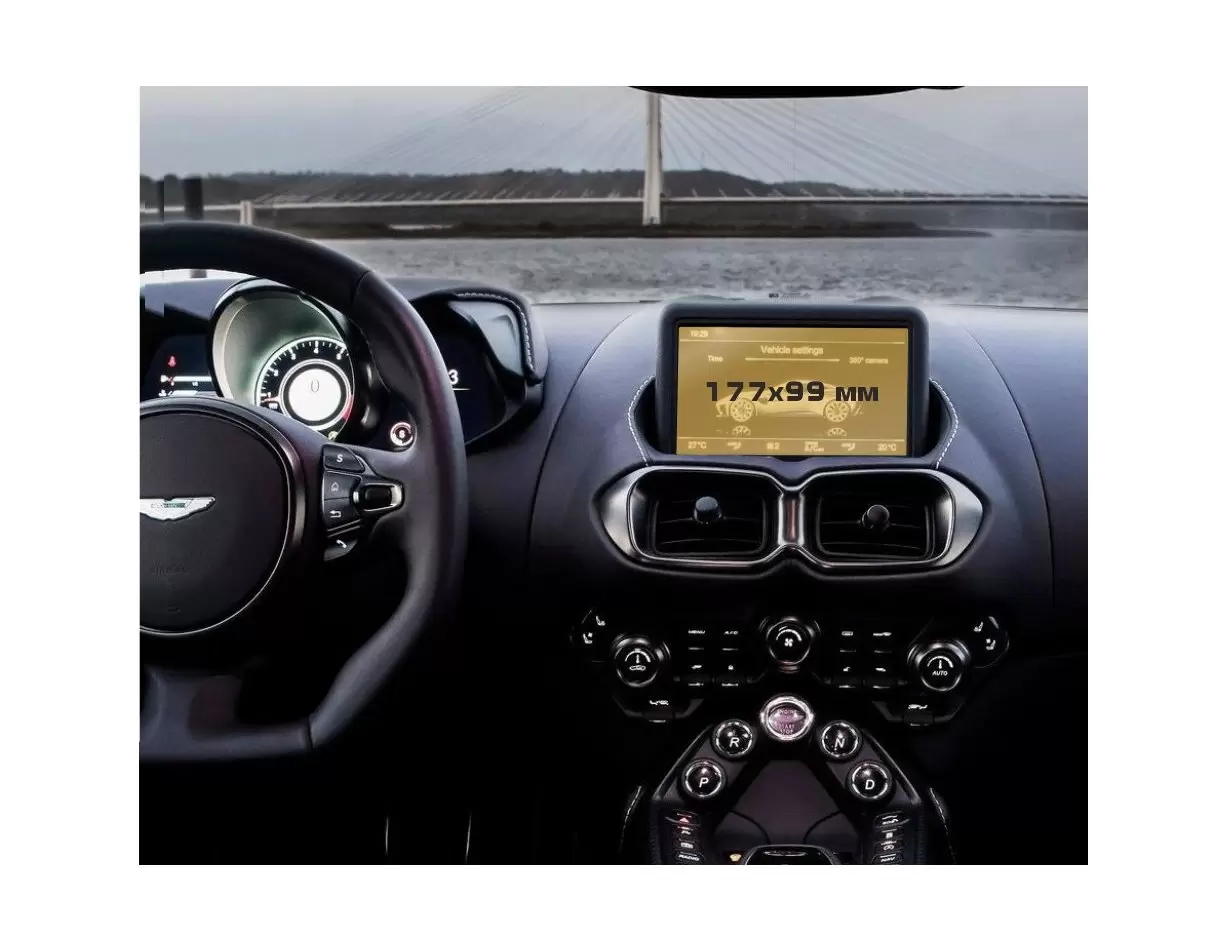 BMW X7 (G07) 2018 - Present Digital Speedometer (with sensor) 12,3" Vidrio protector de navegación transparente HD