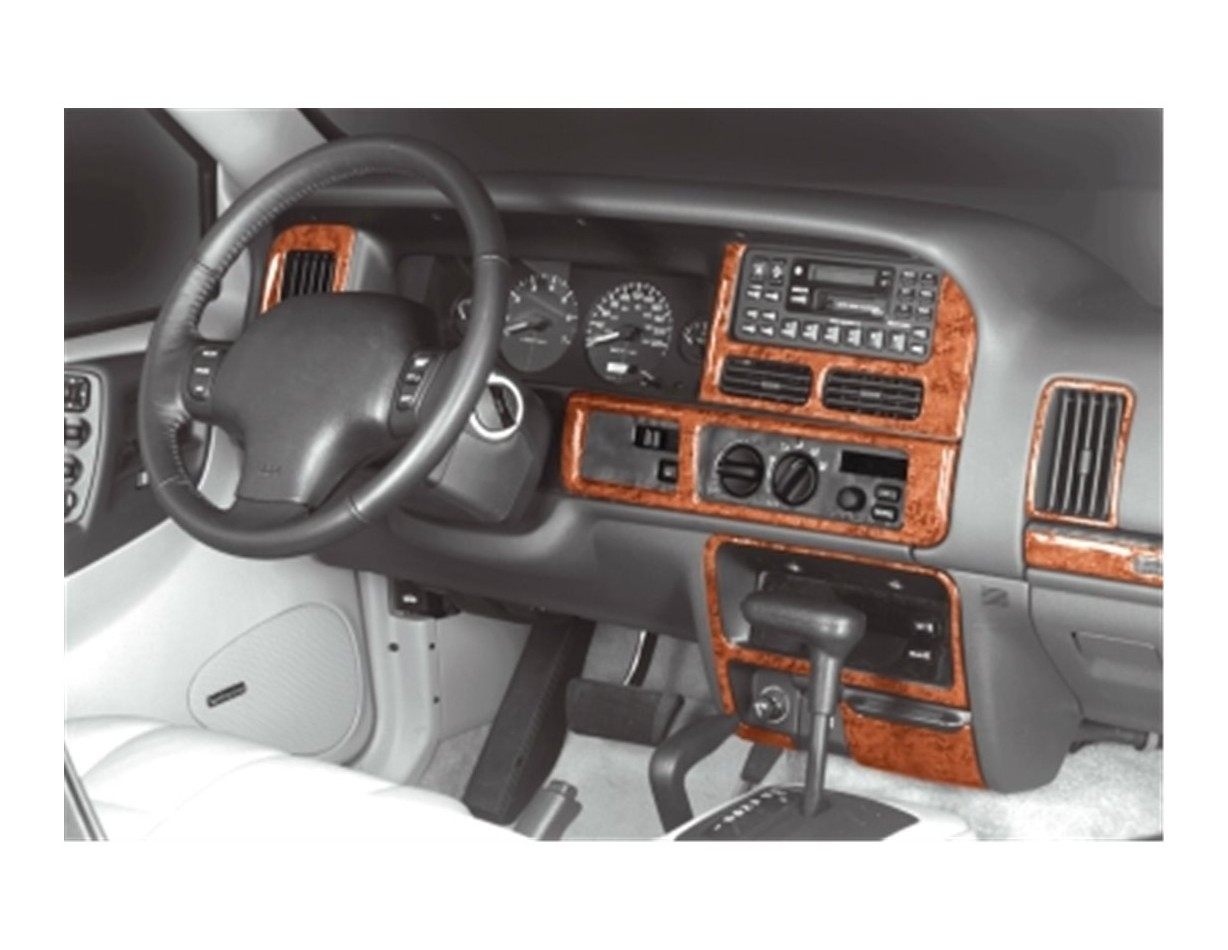 Chrysler Grand Cherokee 1996 Mittelkonsole Armaturendekor Cockpit Dekor 10-Teilige - 1- Cockpit Dekor Innenraum