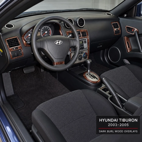 Hyunda Coupe 2004-2008 Interior Dashboard Trim Kit Dash Trim Dekor 17 Parts