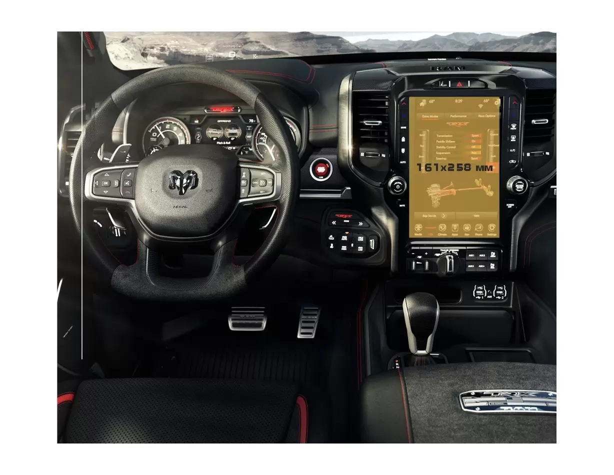 Chevrolet Volt 2015 - 2019 Multimedia 8" HD transparant navigatiebeschermglas