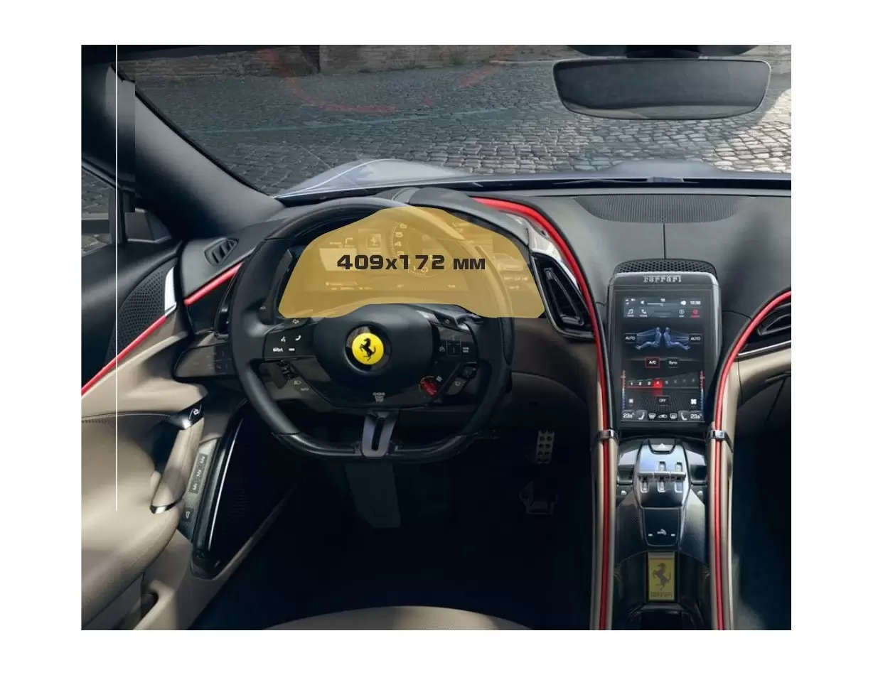 Ferrari Roma 2019 - Present Digital Speedometer ExtraShield Screeen Protector