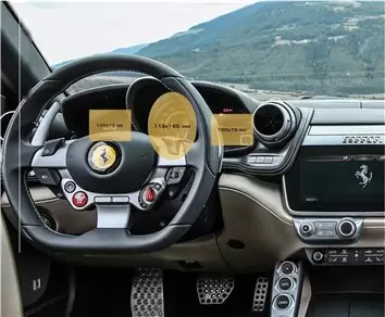 Ferrari Roma 2019 - Present Digital Speedometer Protection d'écran Résiste aux rayures HD transparent - 1 - habillage decor de t