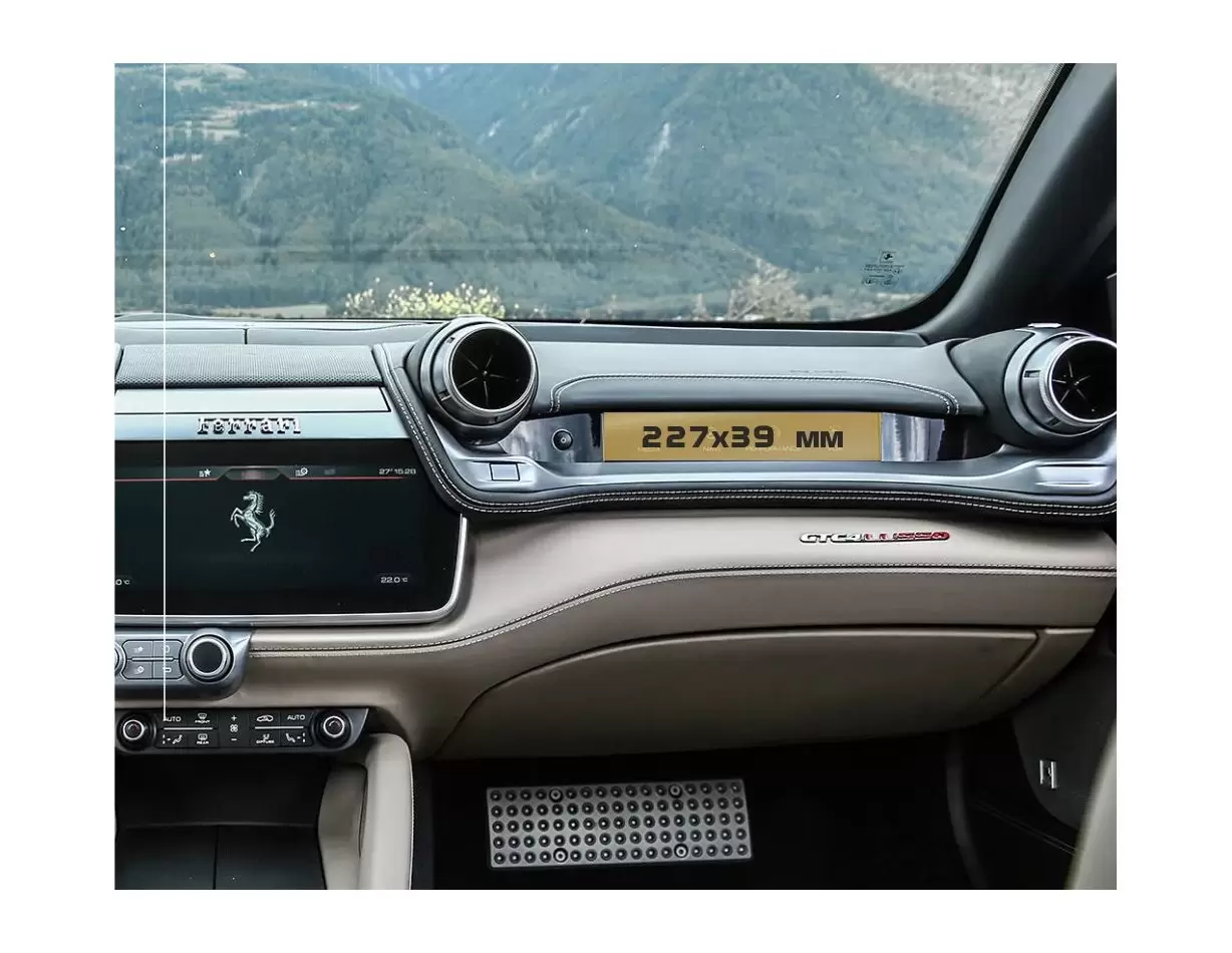 Ferrari Roma 2019 - Present Multimedia passenger HD transparant navigatiebeschermglas