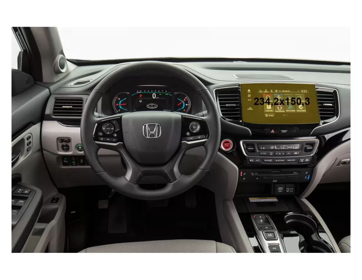 Honda Pilot 2016 - Present Multimedia Honda Connect 8" ExtraShield Screeen Protector