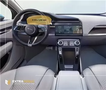 Jaguar F-PACE 2021 - Present Digital Speedometer Vidrio protector de navegación transparente HD