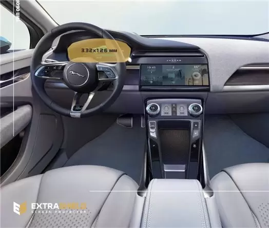 Jaguar F-PACE 2021 - Present Digital Speedometer HD transparant navigatiebeschermglas