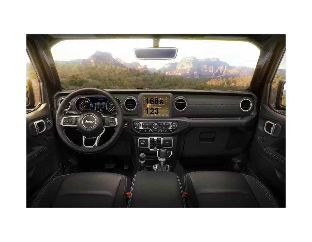 Jeep Grand Wagoneer 2021 - Present Passenger monitors (2pcs,) ExtraShield Screeen Protector