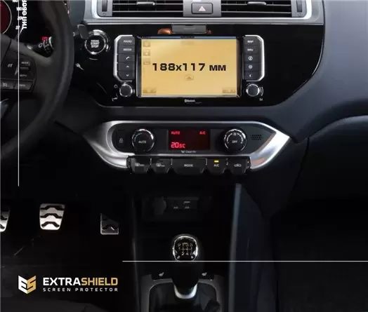 KIA Rio 2020 - Present Multimedia 8" Vetro Protettivo HD trasparente di navigazione Protezione