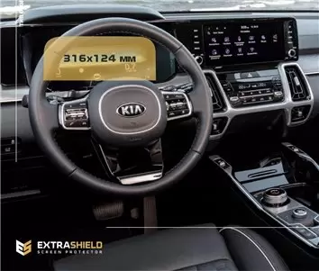 KIA Sorento 2020 - Present Digital Speedometer LCD-Digi 12,3" ExtraShield Screeen Protector