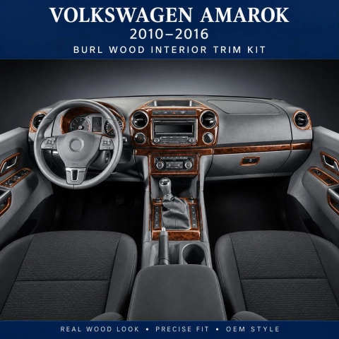 Volkswagen Amarok 2011-2018 kit décor tableau de bord 3D, 35 pièces 2