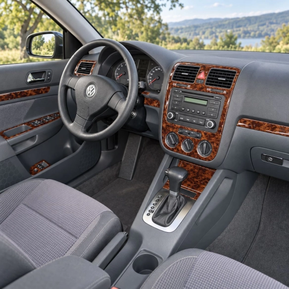 Volkswagen Golf V 2006-heden Automatic Gearbox A/C Control interieur dashboard decoratieset dashboard decor
