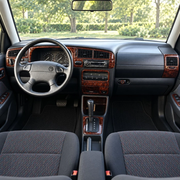 Volkswagen Jetta 1994-1998 Manual Gearbox, 18 delen set interieur dashboard decoratieset dashboard decor