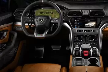 Lamborghini Huracan 2014 - Present Multimedia + Climate-Control 8,4" Vetro Protettivo HD trasparente di navigazione Protezione