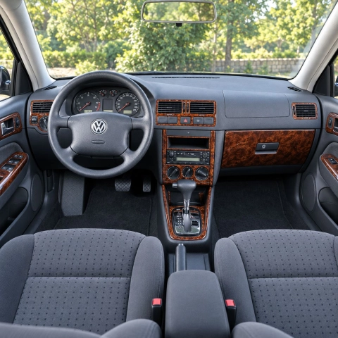 Volkswagen Jetta 1999-2004 Full Set, with glowe-box, 29 Parts set Interior Dashboard Trim Kit Dash Trim Dekor