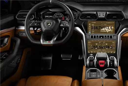 Lamborghini Sian 2019 - Present Digital Speedometer Vidrio protector de navegación transparente HD