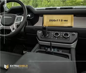 Lamborghini Urus 2017 - Present Multimedia + Climate-Control 10,1-8,6" DisplayschutzGlass Kratzfest Anti-Fingerprint Transparent
