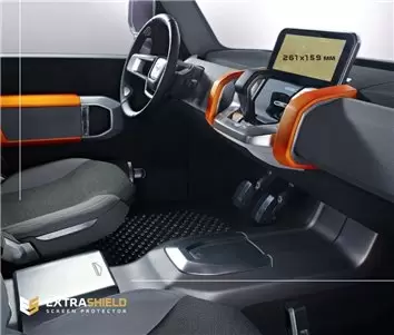 Lamborghini Urus 2017 - Present Passenger monitors (2pcs,) 12,5" HD transparant navigatiebeschermglas