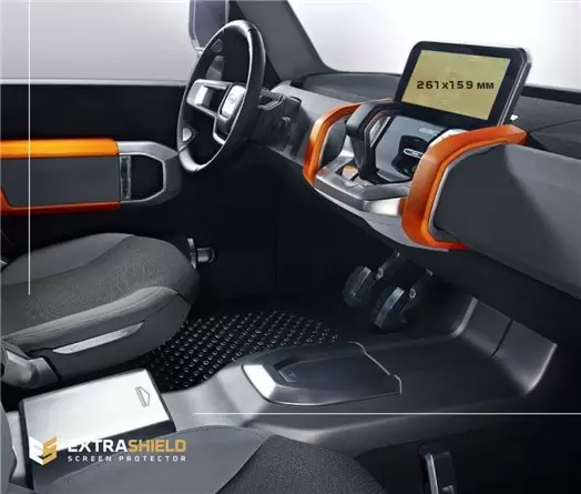 Lamborghini Urus 2017 - Present Passenger monitors (2pcs,) 12,5" Vetro Protettivo HD trasparente di navigazione Protezione