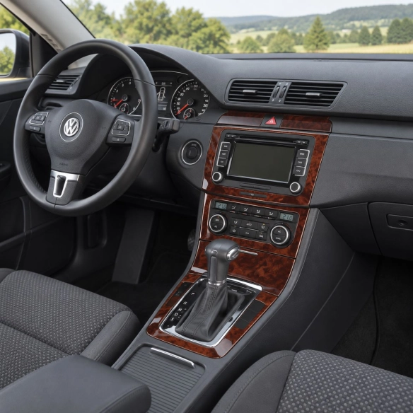 Volkswagen Passat 2006-2009 Automatic AC, Basic Set Interior Dashboard Trim Kit Dash Trim Dekor