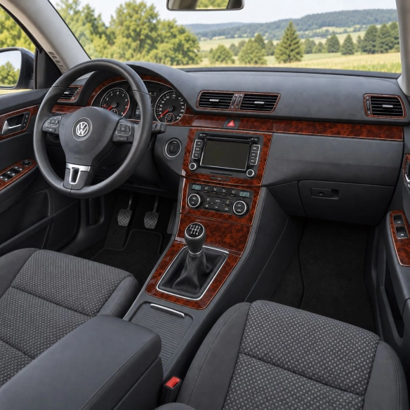 Volkswagen Passat 2006-2009 Manual Gearbox AC Controls, Full Set interieur dashboard decoratieset dashboard decor
