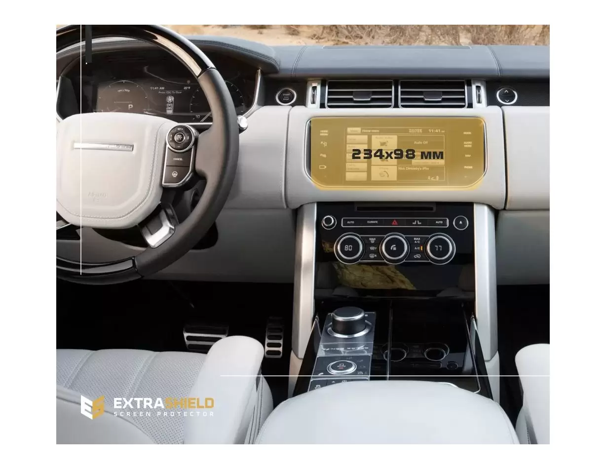 Land Rover Freelander (L359) 2012-2014 Multimedia 8" Vidrio protector de navegación transparente HD