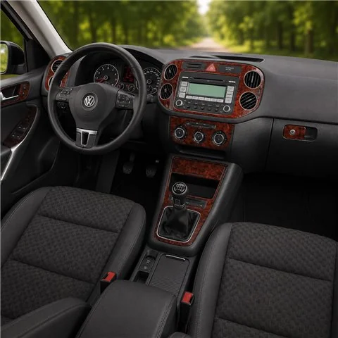 Volkswagen Tiguan 2010+ Full Set, Manual Gearbox AC Control 3D dashboard trim kit