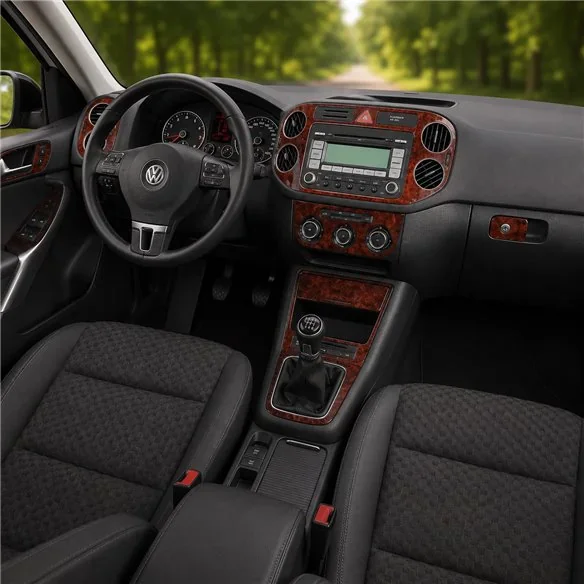 Volkswagen Tiguan 2010+ Full Set, Manual Gearbox AC Control 3D dashboard trim kit