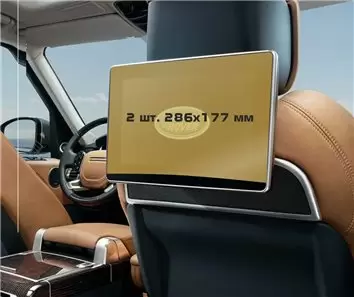 Land Rover Range Rover (L405) 2012-2017 Passenger monitors (2 pcs,) HD transparant navigatiebeschermglas