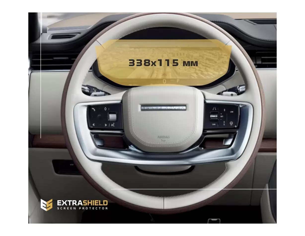 Land Rover Range Rover (L405) 2012-2017 Passenger monitors (2 pcs,) Vidrio protector de navegación transparente HD