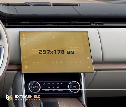 Land Rover Range Rover (L405) 2017 - Present Passenger monitors (2 pcs,) HD transparant navigatiebeschermglas